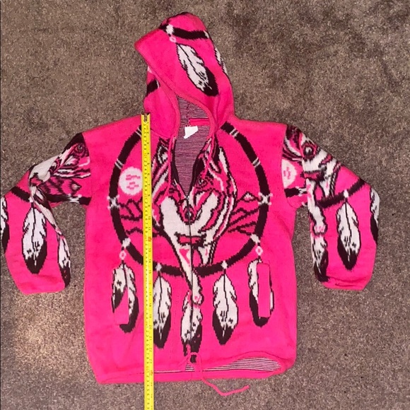 Alpaca Ecuador Wolf pink jacket - Picture 4 of 4